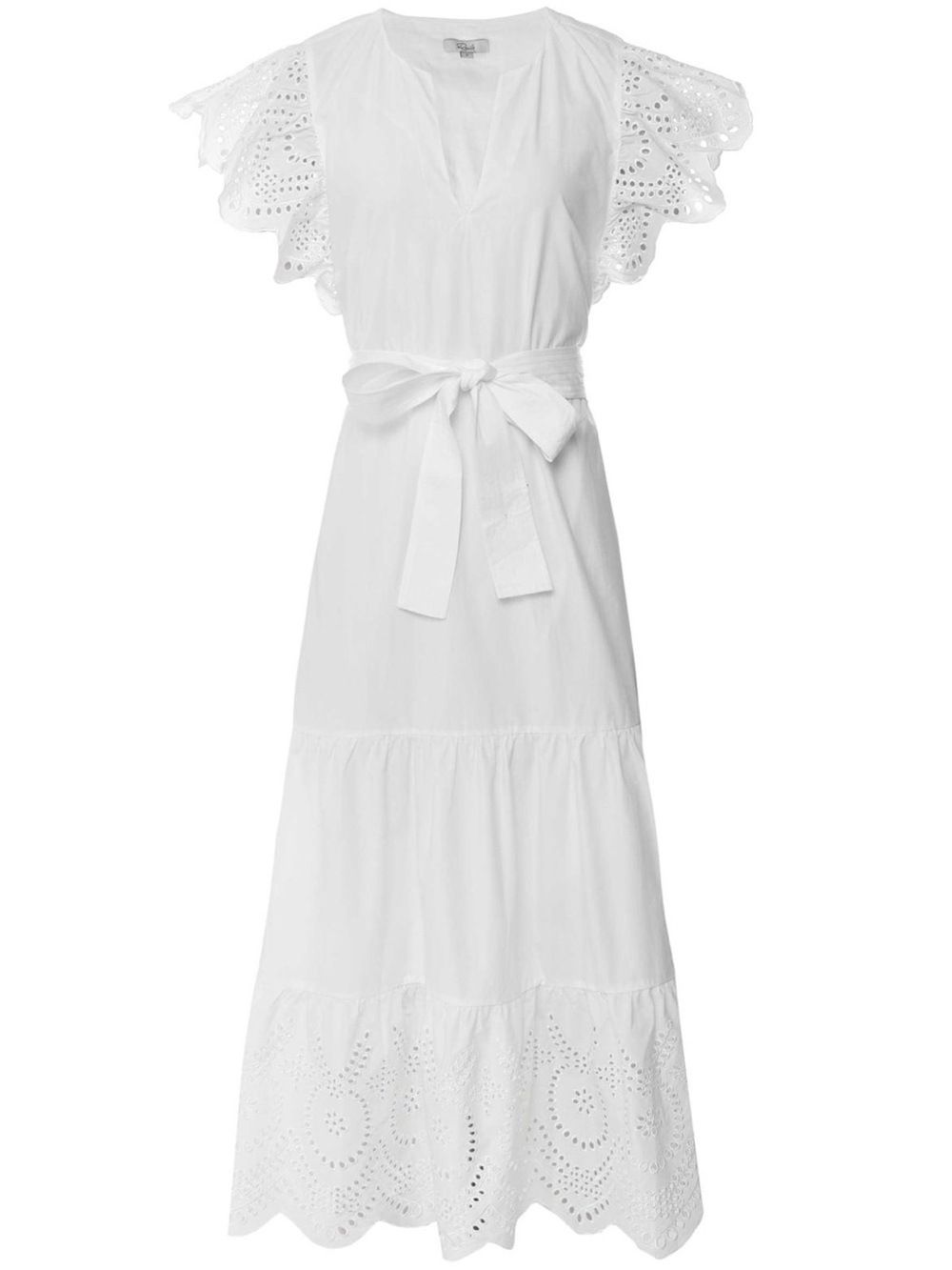 Rails Gia Tiered White Midi Dress New! - Picture 4 of 15